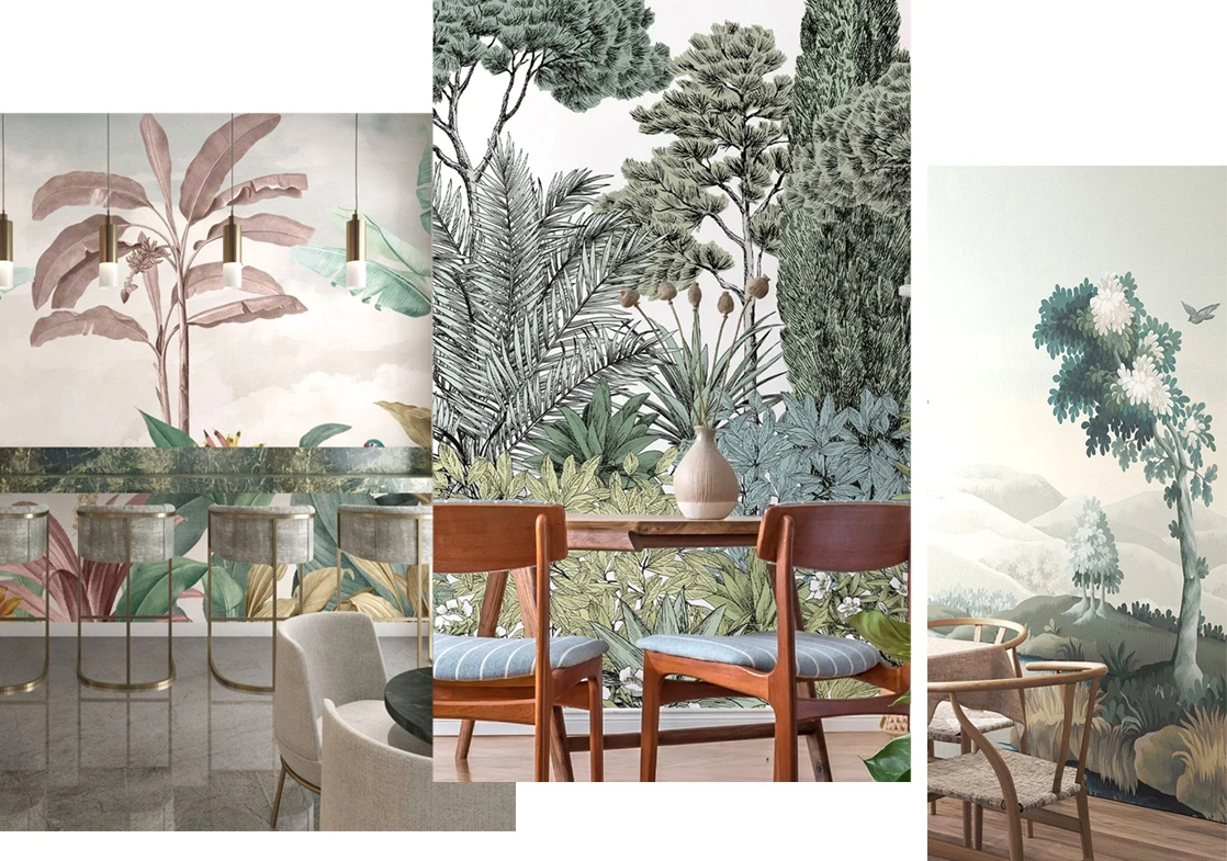 A Stylish Tropical Dining Area